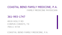 Coastal bend family medicine, p.a.