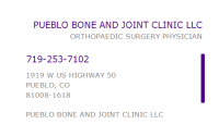 Pueblo bone and joint clinic llc