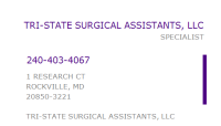 Tri-state surgical assistants llc
