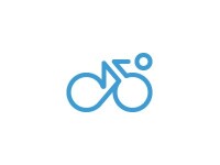 Blue bike web design