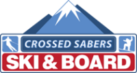 Crossed sabers ski and sports