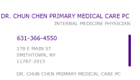 Dr. Chun Chen Primary PC