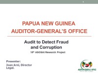 Auditor Generals Office Papua New Guinea