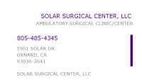 Solar surgical center, llc