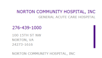Norton community hospital inc