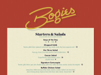 Bogeys restaurant