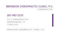 Bergeson chiropractic clinic
